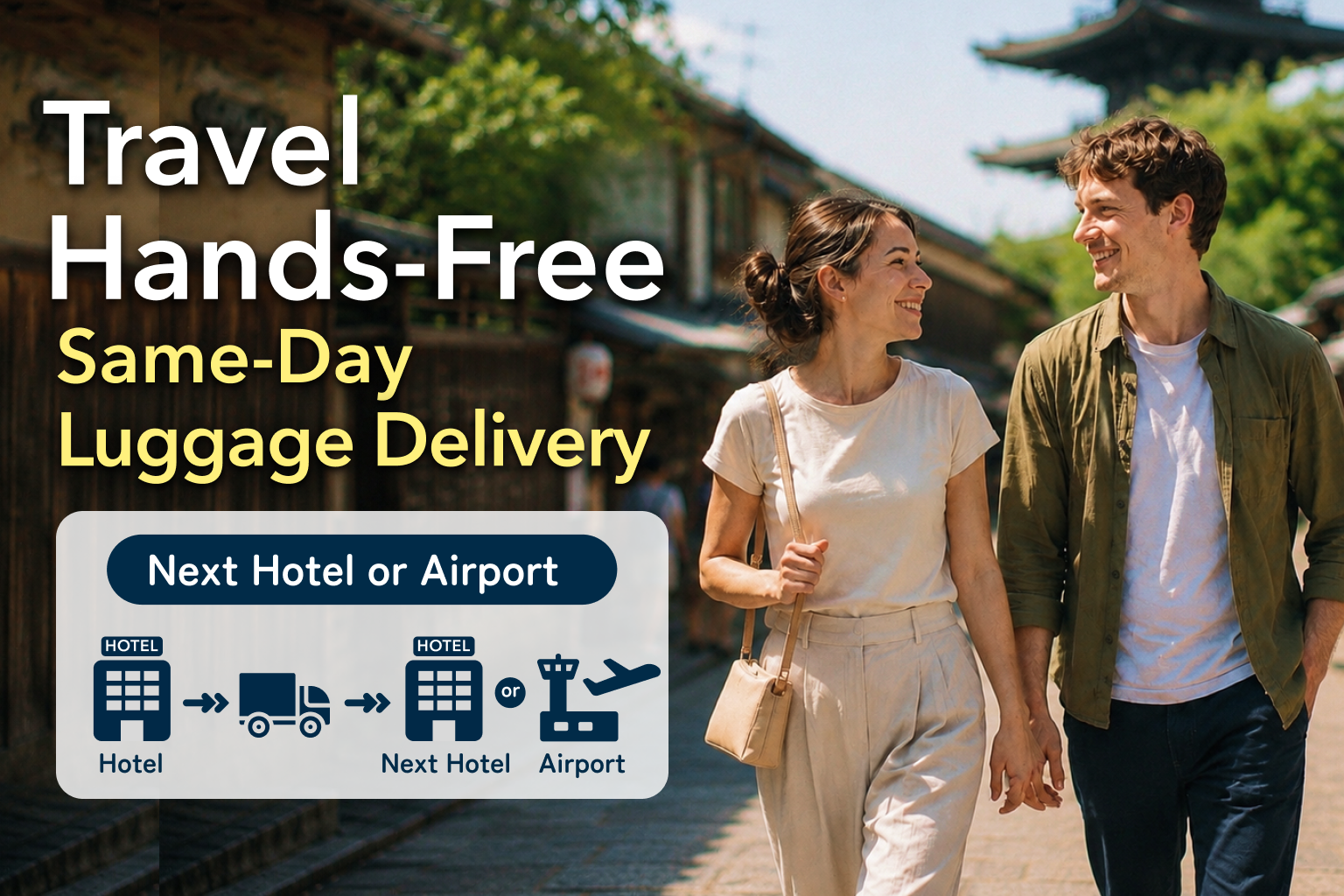 【Luggage Transport】Hands-Free Sightseeing